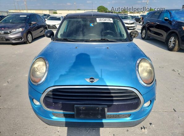 WMWXU1C36H2E19243 2017 MINI COOPER Синий Вид спереди
