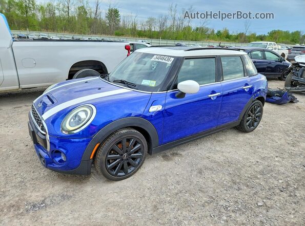 WMWXU9C06L2M39700 2020 MINI COOPER Синий Передняя левая четверть
