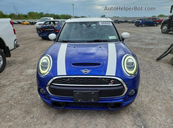 WMWXU9C06L2M39700 2020 MINI COOPER Синий Вид спереди