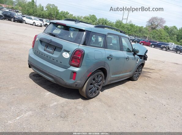WMZ23BS09P3R69118 2023 MINI SE COUNTRYMAN Бирюзовый Задняя правая четверть