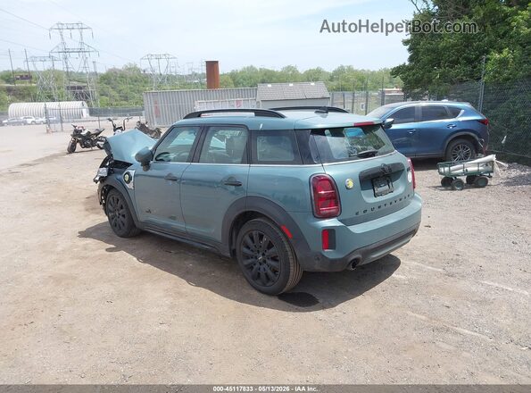 WMZ23BS09P3R69118 2023 MINI SE COUNTRYMAN Бирюзовый Задняя левая четверть