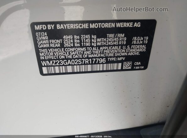 WMZ23GA02S7R17796 2025 MINI COUNTRYMAN Оранжевый Вид подкапотного пространства