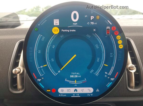 WMZ23GA09T7U75536 2026 MINI COUNTRYMAN Белый Вид щитка приборов