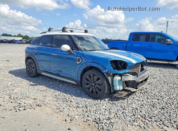 WMZYT3C56K3E94792 2019 MINI COOPER Blue Delantero derecho