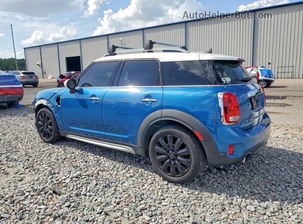 WMZYT3C56K3E94792 2019 MINI COOPER Blue Trasero izquierdo