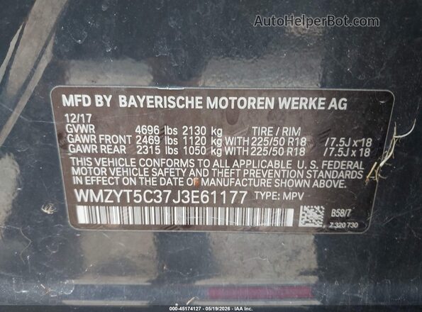 WMZYT5C37J3E61177 2018 MINI COUNTRYMAN Серый Вид подкапотного пространства