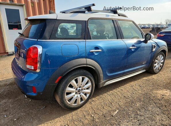 WMZYT5C52K3E63129 2019 MINI COOPER Синий Задняя правая четверть