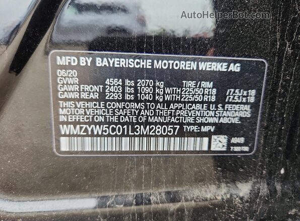 WMZYW5C01L3M28057 2020 MINI COOPER Черный Вид подкапотного пространства