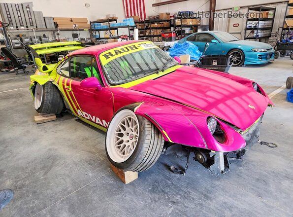 WP0AA2994SS323005 1995 PORSCHE 911 Желтый Передняя правая четверть