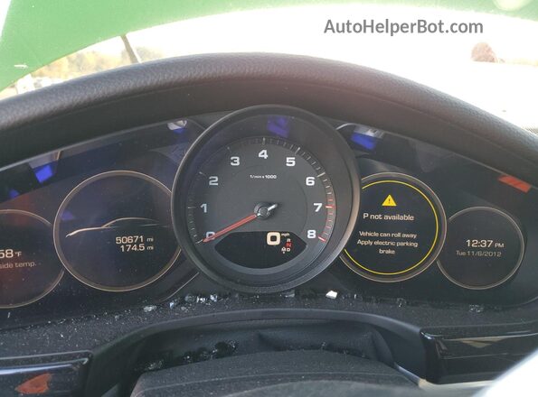 WP0AA2A7XLL100750 2020 PORSCHE PANAMERA Зеленый Вид щитка приборов