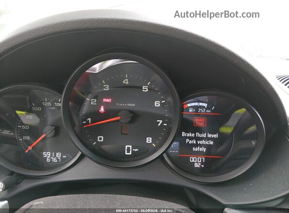 WP0AA2A86HS270870 2017 PORSCHE 718 CAYMAN Gray Vista de los asientos traseros
