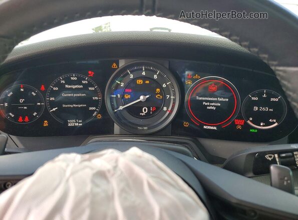 WP0AA2A94LS205131 2020 PORSCHE 911 White Instrument cluster view