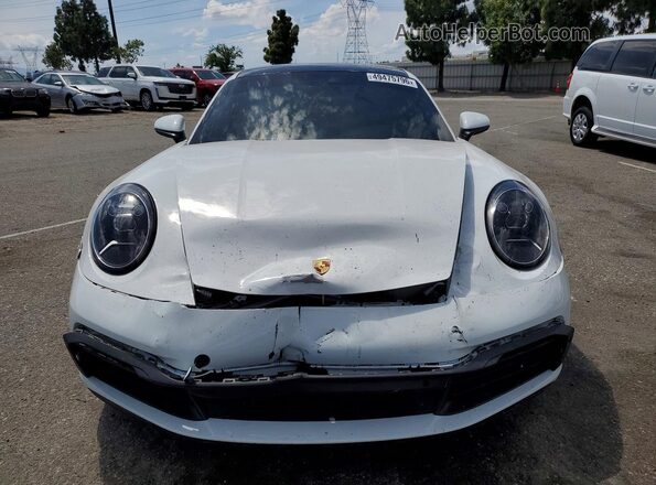 WP0AA2A94LS205131 2020 PORSCHE 911 White Front view