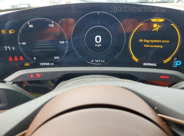 WP0AA2Y14NSA13214 2022 PORSCHE TAYCAN Белый Вид щитка приборов