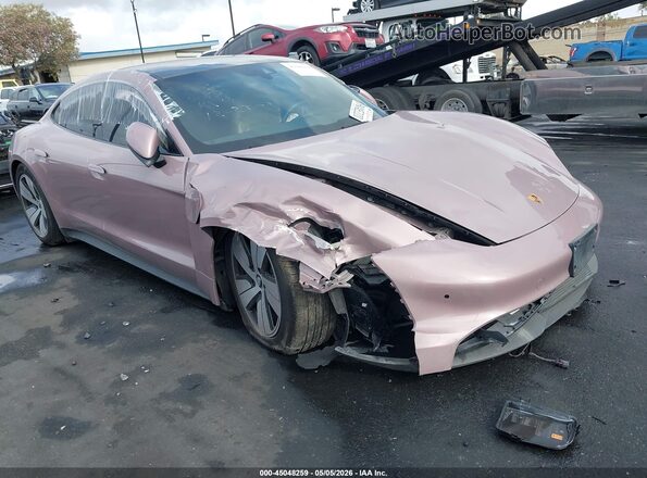 WP0AA2Y17PSA10486 2023 PORSCHE TAYCAN Розовый Передняя правая четверть