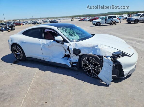 WP0AA2Y18PSA14269 2023 PORSCHE TAYCAN Белый Передняя правая четверть