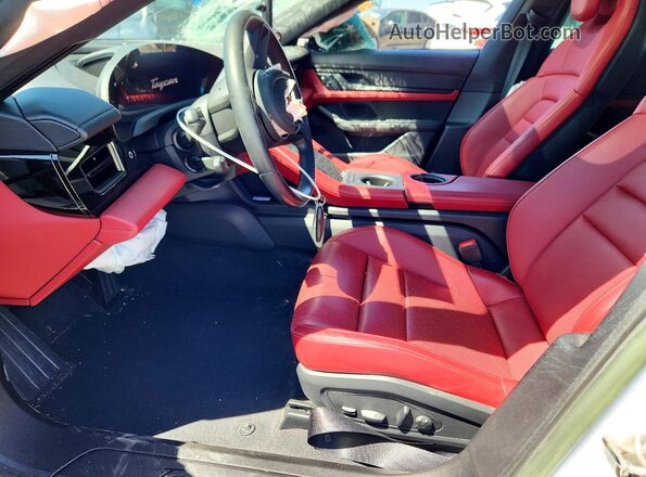 WP0AA2Y18PSA14269 2023 PORSCHE TAYCAN Белый Вид салона спереди