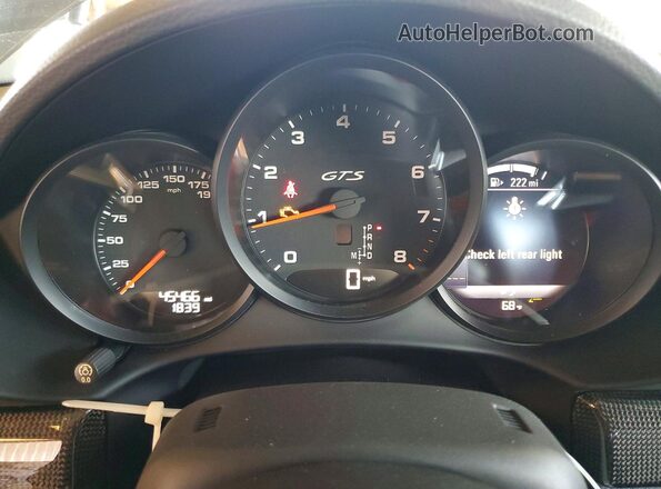 WP0AB2A80KS278970 2019 PORSCHE CAYMAN Черный Вид щитка приборов