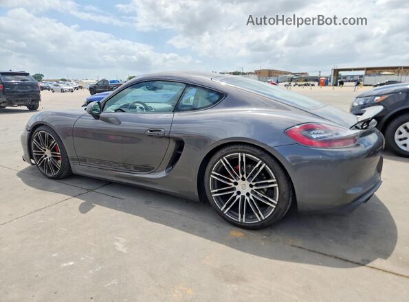 WP0AB2A89GK186179 2016 PORSCHE CAYMAN Серый Задняя левая четверть