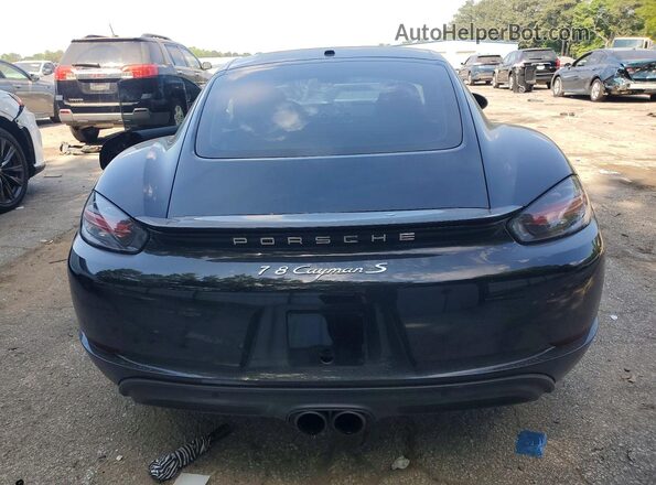 WP0AB2A89MS275066 2021 PORSCHE CAYMAN Black უკანა ხედი