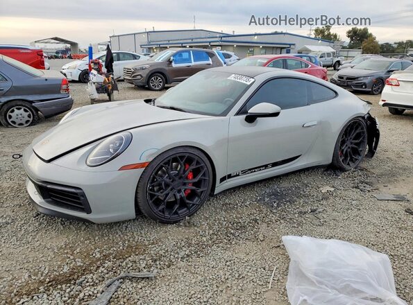 WP0AB2A99LS228093 2020 PORSCHE 911 Серый Передняя левая четверть