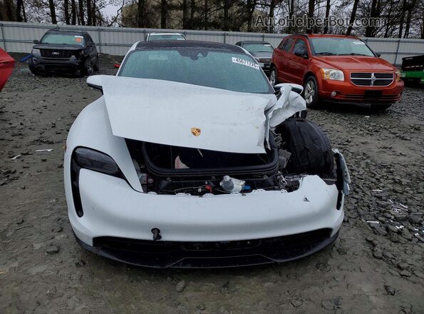WP0AB2Y12MSA41640 2021 PORSCHE TAYCAN White Widok z przodu