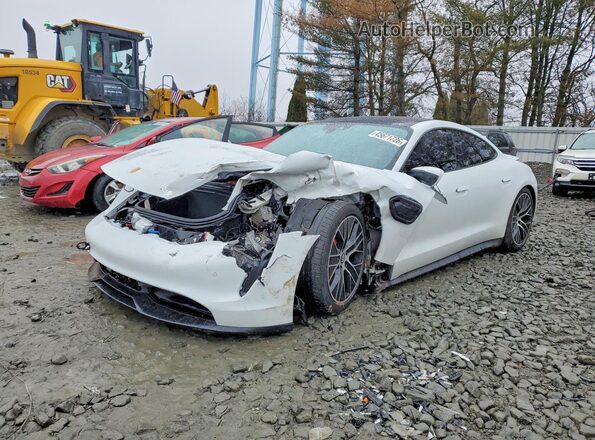 WP0AB2Y12MSA41640 2021 PORSCHE TAYCAN White Przód lewy
