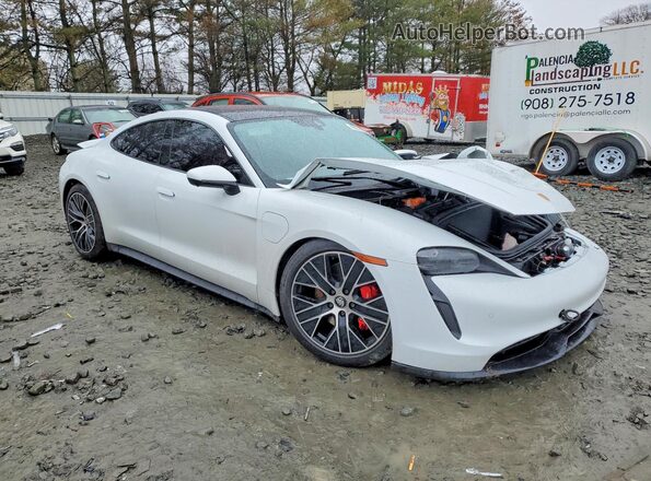 WP0AB2Y12MSA41640 2021 PORSCHE TAYCAN White Przód prawy