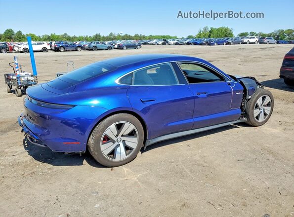 WP0AB2Y16NSA44459 2022 PORSCHE TAYCAN Blue უკანა მარჯვენა