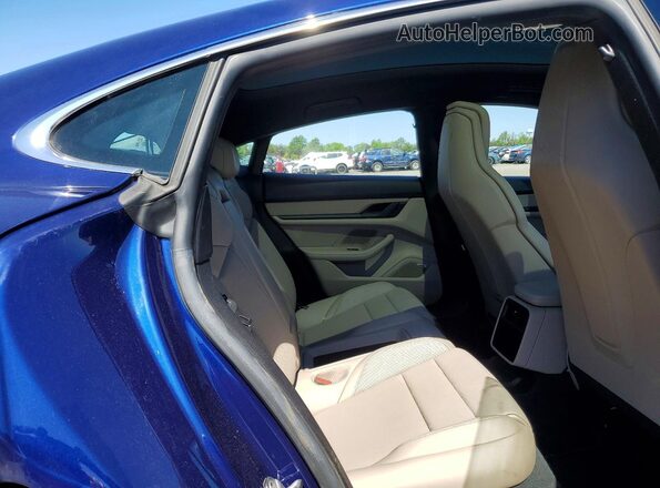 WP0AB2Y16NSA44459 2022 PORSCHE TAYCAN Blue უკანა სავარძლების ხედი
