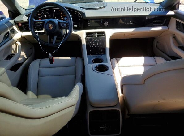 WP0AB2Y16NSA44459 2022 PORSCHE TAYCAN Blue წინა პანელის ხედი