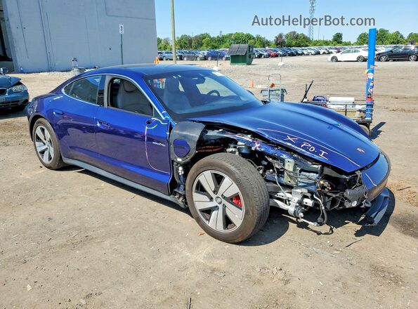 WP0AB2Y16NSA44459 2022 PORSCHE TAYCAN Blue წინა მარჯვენა