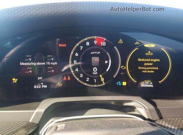 WP0AC2A96SS274217 2025 PORSCHE 911 Blue Widok zestawu wskaźników