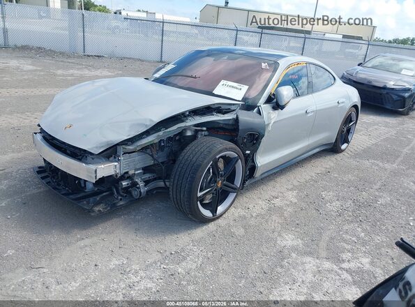 WP0AC2Y14NSA54727 2022 PORSCHE TAYCAN Серый Передняя левая четверть