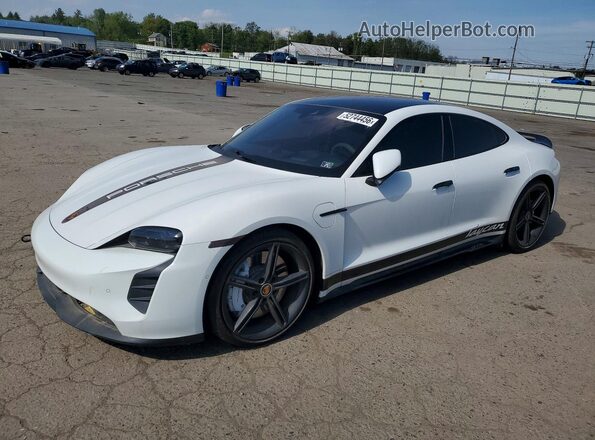 WP0AD2Y18PSA47294 2023 PORSCHE TAYCAN Белый Передняя левая четверть