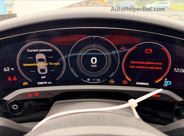WP0AD2Y18PSA47294 2023 PORSCHE TAYCAN Белый Вид щитка приборов