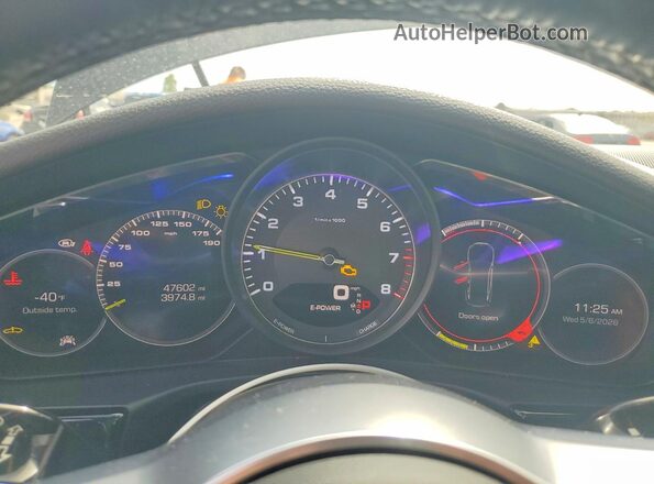 WP0AE2A79LL131010 2020 PORSCHE PANAMERA Черный Вид щитка приборов