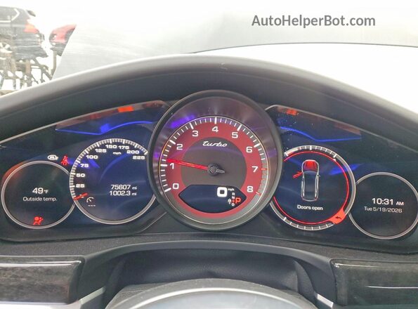 WP0AF2A71JL141766 2018 PORSCHE PANAMERA Черный Вид щитка приборов