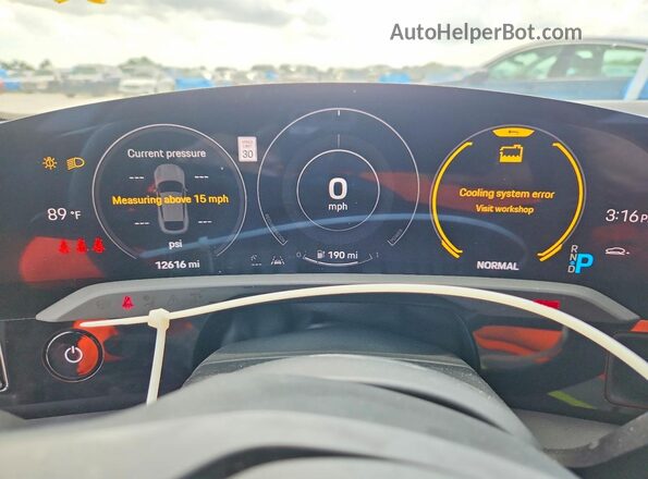 WP0BA2Y14PSA60167 2023 PORSCHE TAYCAN Черный Вид щитка приборов
