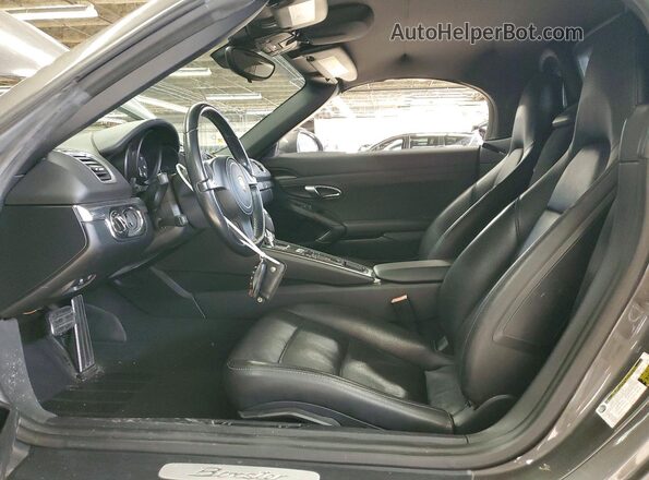WP0CA2A85GS120515 2016 PORSCHE BOXSTER Серый Вид салона спереди