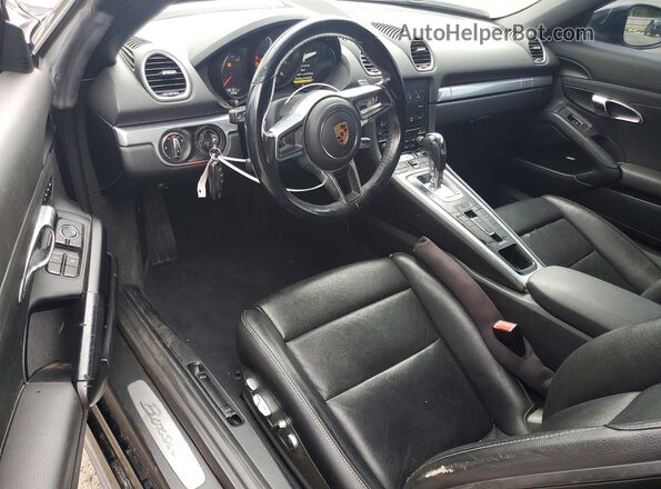 WP0CA2A85HS220583 2017 PORSCHE BOXSTER Black Widok deski rozdzielczej