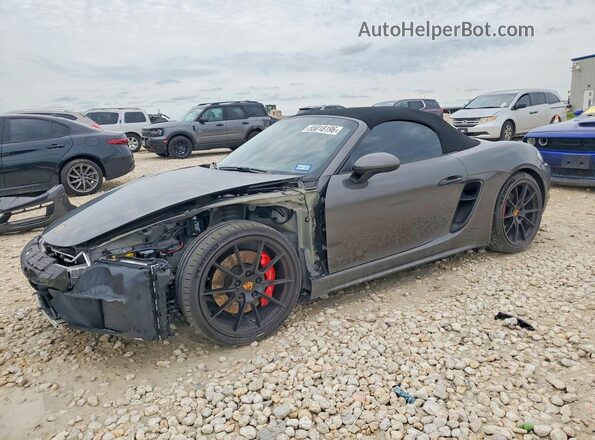 WP0CD2A88MS232132 2021 PORSCHE BOXSTER Gray წინა მარცხენა ხედი სამი მეოთხედიდან
