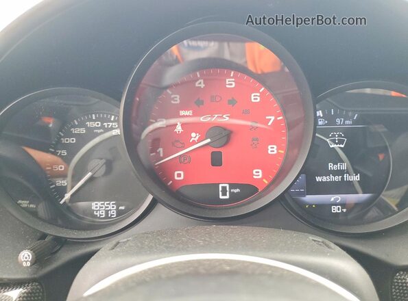WP0CD2A88MS232132 2021 PORSCHE BOXSTER Gray ხელსაწყოთა პანელის ხედი