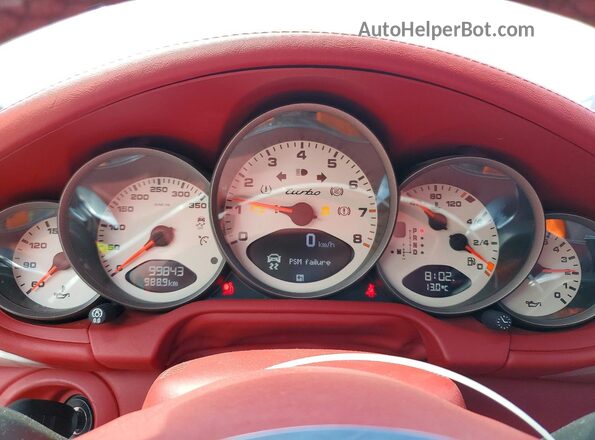 WP0CD2A92CS773507 2012 PORSCHE 911 White Instrument cluster view