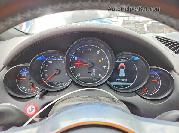 WP1AA2A20HKA83554 2017 PORSCHE CAYENNE Black Vista del cuadro de instrumentos