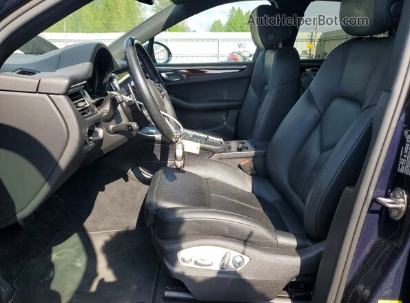 WP1AA2A50LLB05856 2020 PORSCHE MACAN Blue Widok wnętrza z przodu