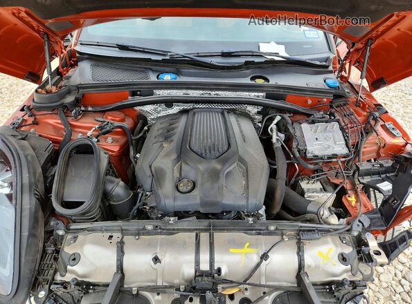 WP1AA2A52NLB07644 2022 PORSCHE MACAN Оранжевый Вид подкапотного пространства
