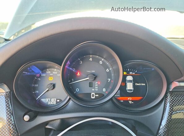 WP1AA2A53NLB07216 2022 PORSCHE MACAN Black Widok zestawu wskaźników