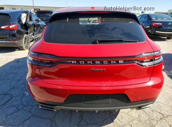 WP1AA2A54LLB04161 2020 PORSCHE MACAN Red Вид ззаду