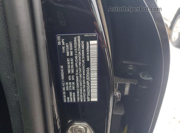 WP1AA2A54PLB20656 2023 PORSCHE MACAN Black Widok komory silnika